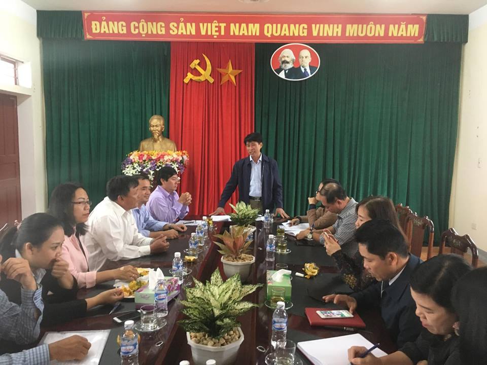 Đ/c Phan Văn Hùng phát biểu tại buổi làm việc